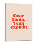 Querido Papá Noel: Te lo puedo explicar. - Prints by Ayleen | Cuadro decorativo de Canvas Lab