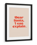 Querido Papá Noel: Te lo puedo explicar. - Prints by Ayleen | Cuadro decorativo de Canvas Lab