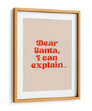 Querido Papá Noel: Te lo puedo explicar. - Prints by Ayleen | Cuadro decorativo de Canvas Lab