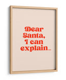 Querido Papá Noel: Te lo puedo explicar. - Prints by Ayleen | Cuadro decorativo de Canvas Lab