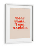 Querido Papá Noel: Te lo puedo explicar. - Prints by Ayleen | Cuadro decorativo de Canvas Lab
