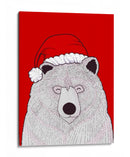 Oso rojo de Santa - Stephen Wade | Cuadro decorativo de Canvas Lab