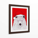 Oso rojo de Santa - Stephen Wade | Cuadro decorativo de Canvas Lab