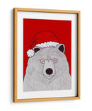 Oso rojo de Santa - Stephen Wade | Cuadro decorativo de Canvas Lab