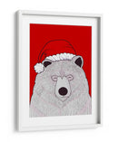 Oso rojo de Santa - Stephen Wade | Cuadro decorativo de Canvas Lab