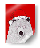 Oso rojo de Santa - Stephen Wade | Cuadro decorativo de Canvas Lab