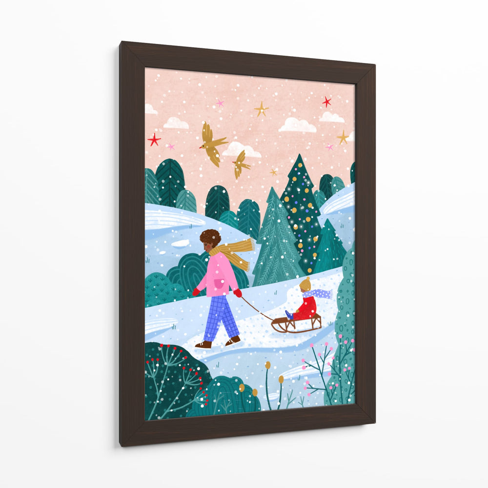 Paseo en trineo nevado - Bea Muller | Cuadro decorativo de Canvas Lab