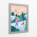 Paseo en trineo nevado - Bea Muller | Cuadro decorativo de Canvas Lab