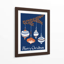 Pequeñas y alegres bolas de Navidad azules - Annick | Cuadro decorativo de Canvas Lab