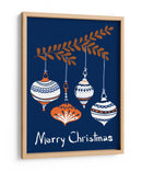 Pequeñas y alegres bolas de Navidad azules - Annick | Cuadro decorativo de Canvas Lab