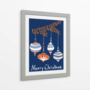 Pequeñas y alegres bolas de Navidad azules - Annick | Cuadro decorativo de Canvas Lab