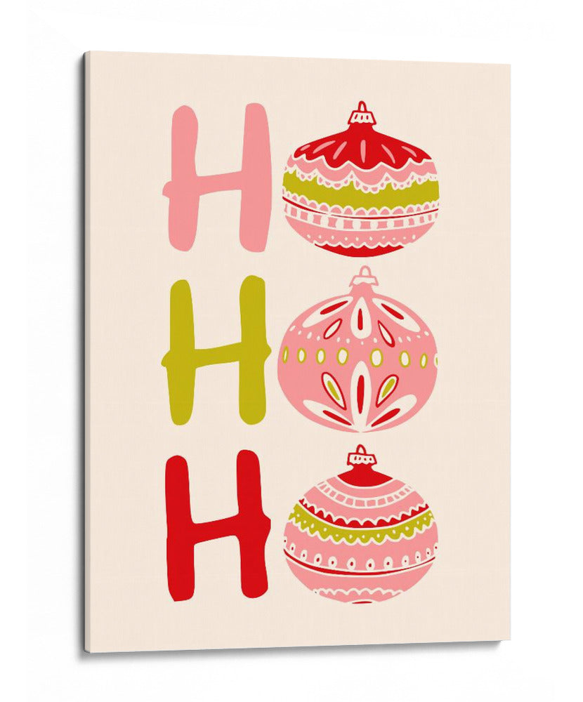 HoHoHo Alegre pequeña ilustración de Navidad - Annick | Cuadro decorativo de Canvas Lab