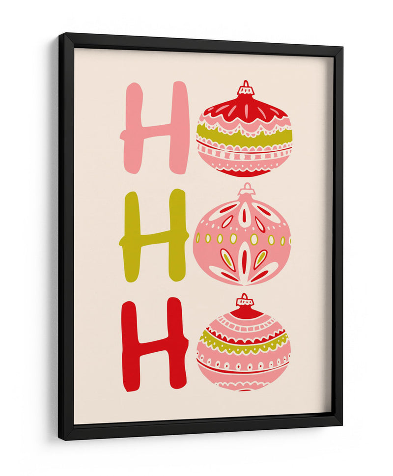 HoHoHo Alegre pequeña ilustración de Navidad - Annick | Cuadro decorativo de Canvas Lab