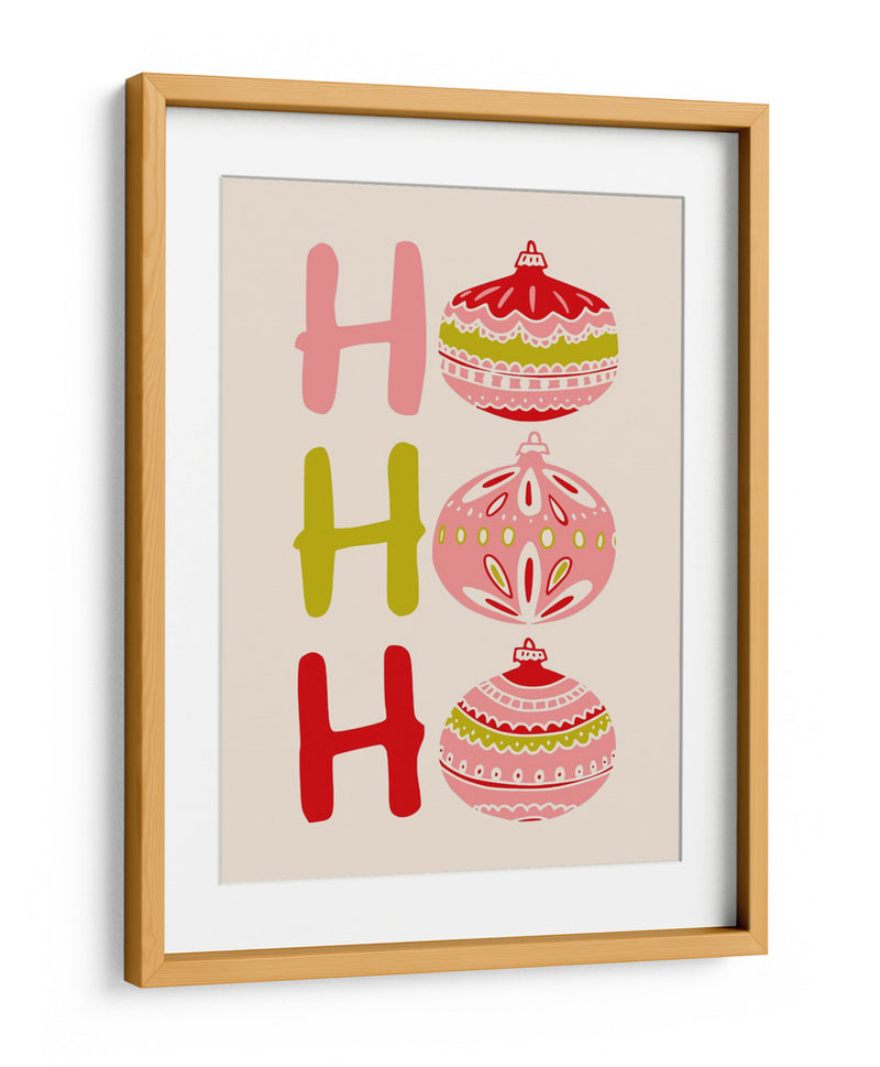 HoHoHo Alegre pequeña ilustración de Navidad - Annick | Cuadro decorativo de Canvas Lab