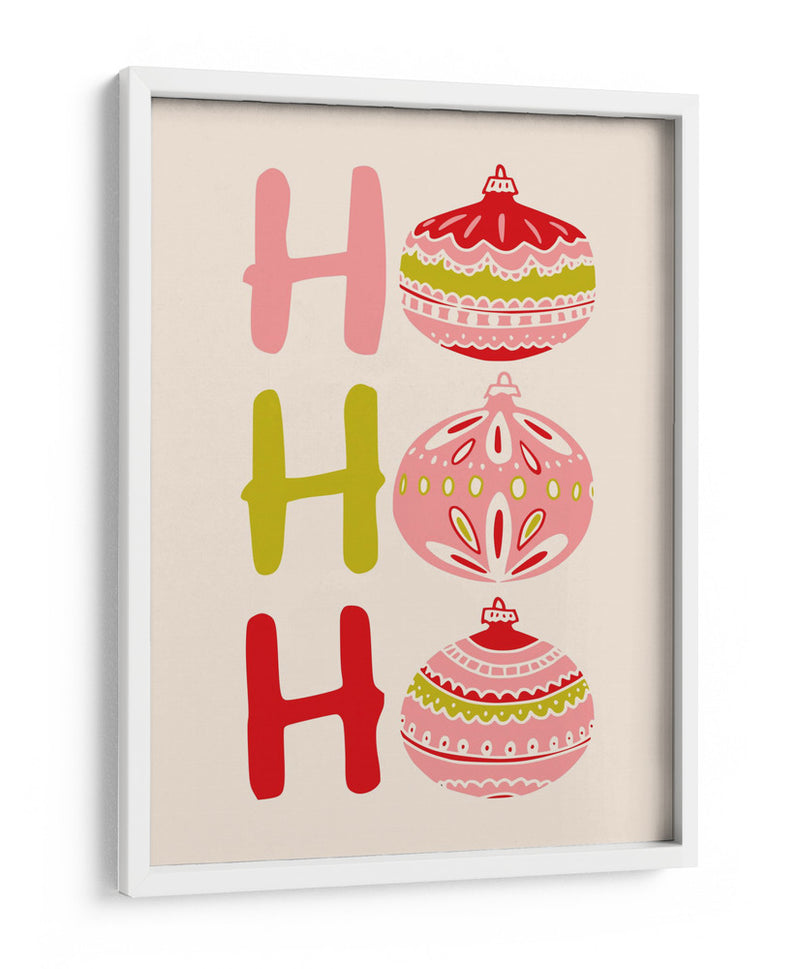 HoHoHo Alegre pequeña ilustración de Navidad - Annick | Cuadro decorativo de Canvas Lab