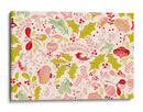 Maravilloso estampado ditsy rosa de alegría navideña - Annick | Cuadro decorativo de Canvas Lab