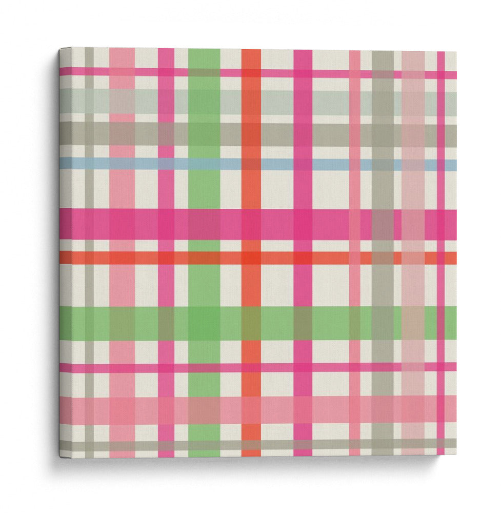 Patrón de tartán de invierno de Navidad - Annick | Cuadro decorativo de Canvas Lab