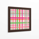 Patrón de tartán de invierno de Navidad - Annick | Cuadro decorativo de Canvas Lab
