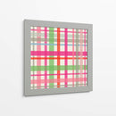 Patrón de tartán de invierno de Navidad - Annick | Cuadro decorativo de Canvas Lab