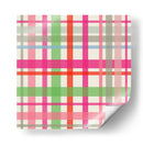 Patrón de tartán de invierno de Navidad - Annick | Cuadro decorativo de Canvas Lab