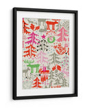 Patrón de bosque invernal de Navidad - Annick | Cuadro decorativo de Canvas Lab