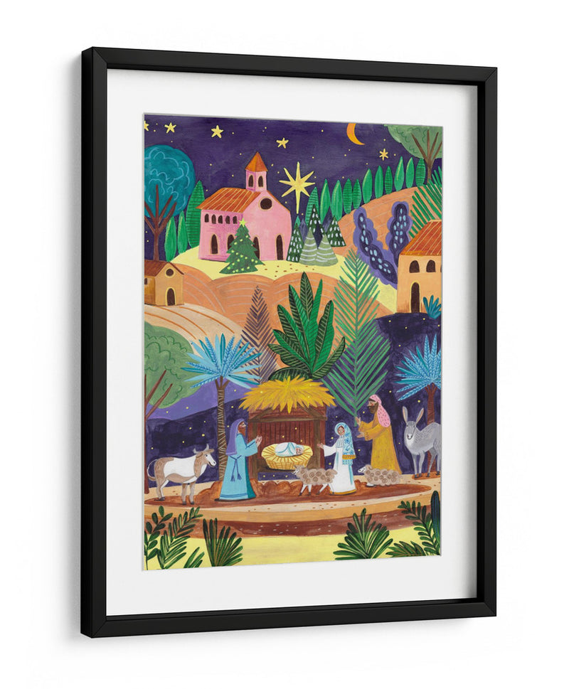 Belén noche estrellada - Caroline Bonne Muller | Cuadro decorativo de Canvas Lab