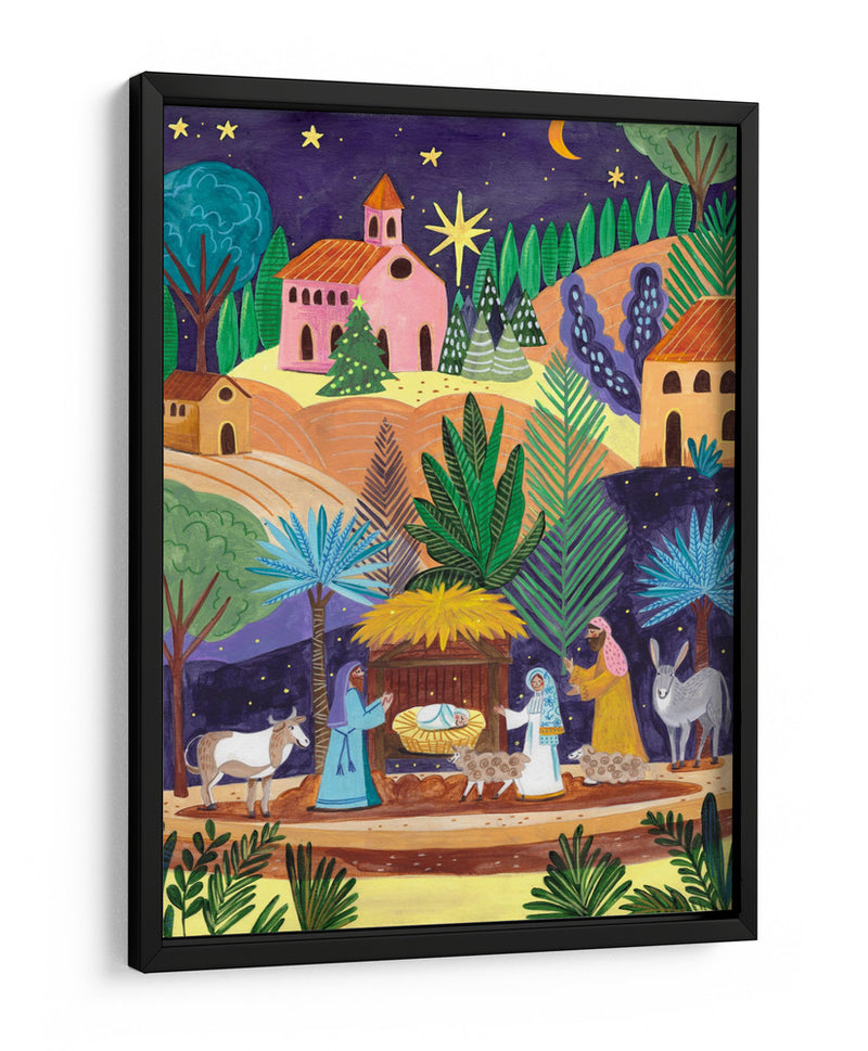 Belén noche estrellada - Caroline Bonne Muller | Cuadro decorativo de Canvas Lab