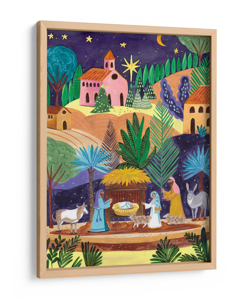 Belén noche estrellada - Caroline Bonne Muller | Cuadro decorativo de Canvas Lab