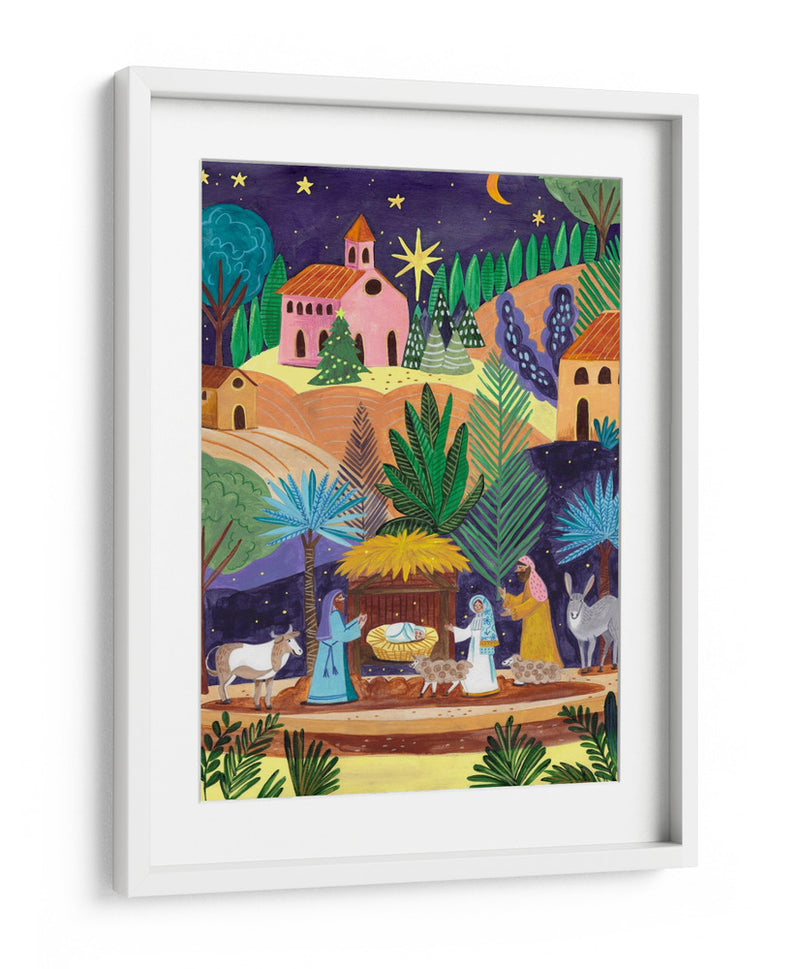 Belén noche estrellada - Caroline Bonne Muller | Cuadro decorativo de Canvas Lab