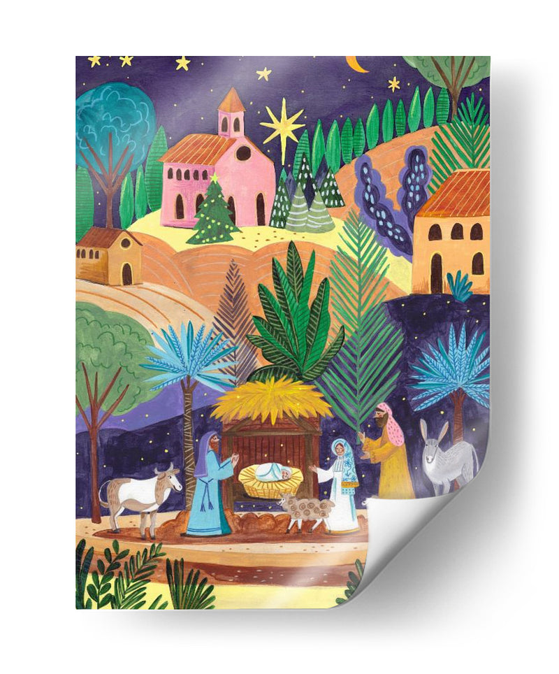 Belén noche estrellada - Caroline Bonne Muller | Cuadro decorativo de Canvas Lab