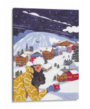 Escena invernal mujer con café - Caroline Bonne Muller | Cuadro decorativo de Canvas Lab