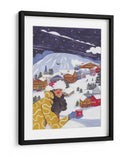 Escena invernal mujer con café - Caroline Bonne Muller | Cuadro decorativo de Canvas Lab