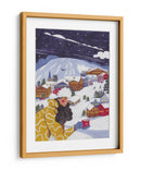 Escena invernal mujer con café - Caroline Bonne Muller | Cuadro decorativo de Canvas Lab