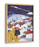 Escena invernal mujer con café - Caroline Bonne Muller | Cuadro decorativo de Canvas Lab