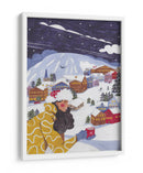 Escena invernal mujer con café - Caroline Bonne Muller | Cuadro decorativo de Canvas Lab