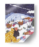 Escena invernal mujer con café - Caroline Bonne Muller | Cuadro decorativo de Canvas Lab