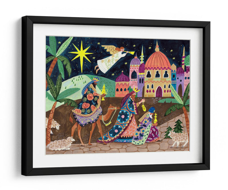 Los Tres Reyes Magos y un Ángel - Caroline Bonne Muller | Cuadro decorativo de Canvas Lab