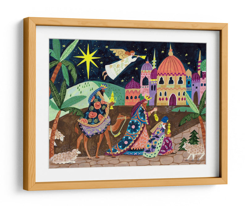 Los Tres Reyes Magos y un Ángel - Caroline Bonne Muller | Cuadro decorativo de Canvas Lab