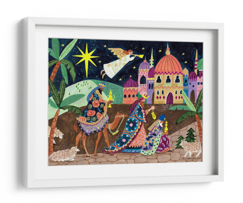 Los Tres Reyes Magos y un Ángel - Caroline Bonne Muller | Cuadro decorativo de Canvas Lab
