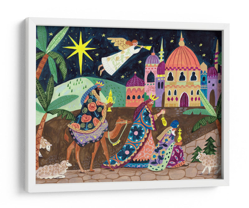 Los Tres Reyes Magos y un Ángel - Caroline Bonne Muller | Cuadro decorativo de Canvas Lab