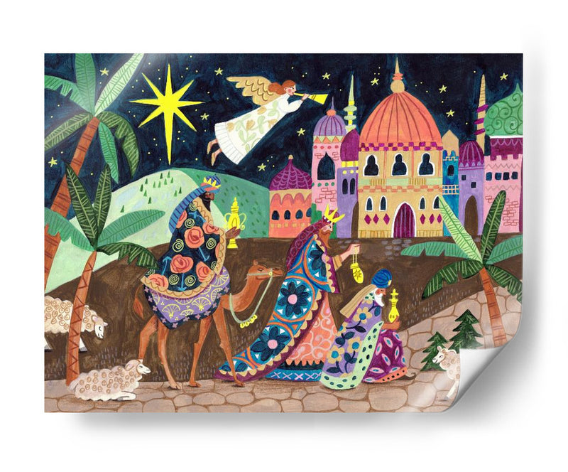 Los Tres Reyes Magos y un Ángel - Caroline Bonne Muller | Cuadro decorativo de Canvas Lab