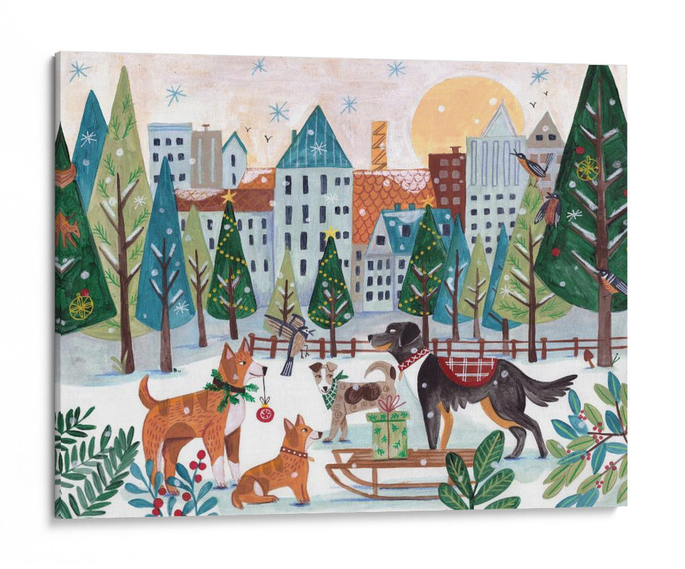 Los perros en el parque - Caroline Bonne Muller | Cuadro decorativo de Canvas Lab