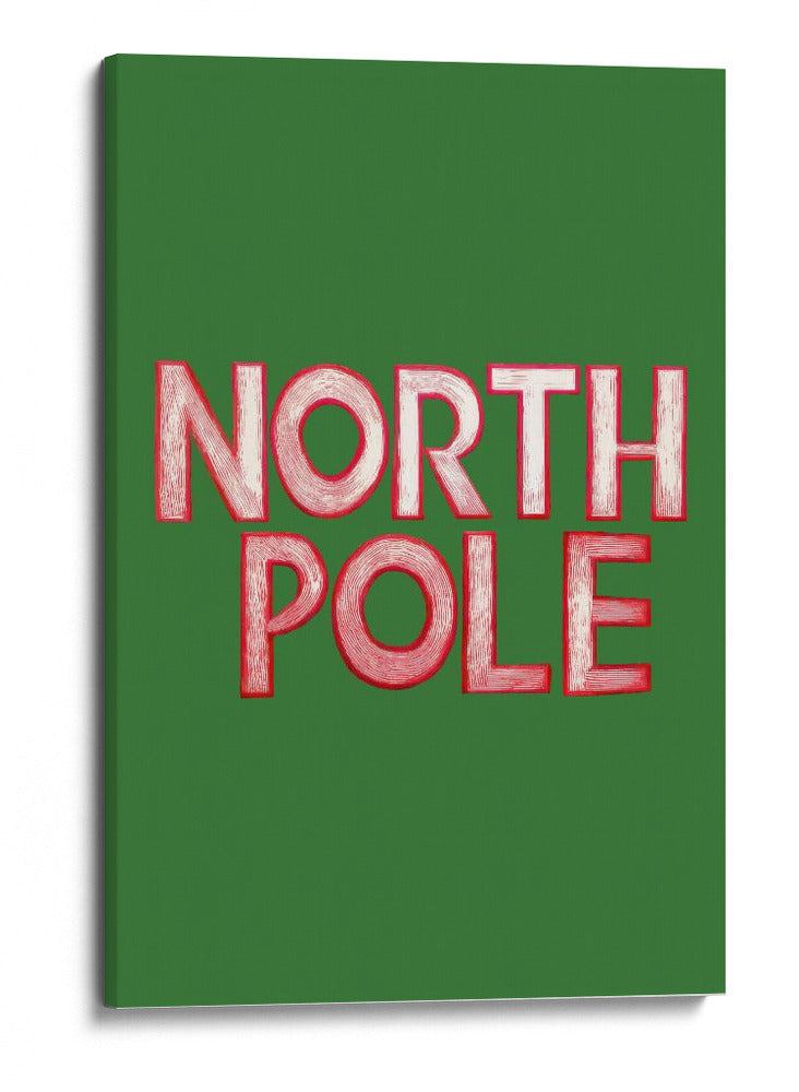 Escena Invernal: Grabado de Arte Popular : Polo Norte - casa cartissi | Cuadro decorativo de Canvas Lab