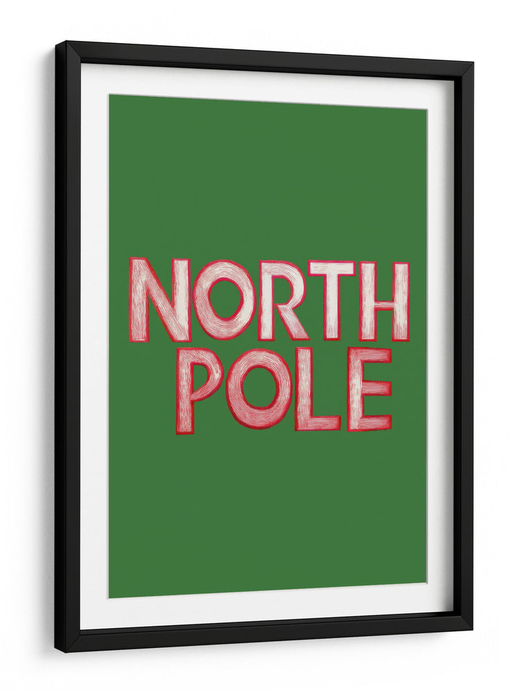 Escena Invernal: Grabado de Arte Popular : Polo Norte - casa cartissi | Cuadro decorativo de Canvas Lab