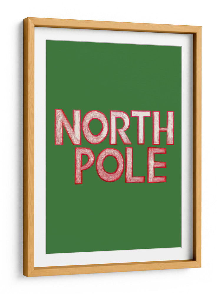 Escena Invernal: Grabado de Arte Popular : Polo Norte - casa cartissi | Cuadro decorativo de Canvas Lab