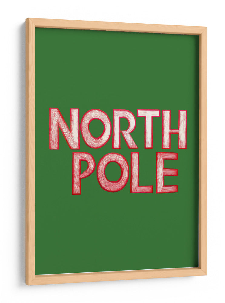 Escena Invernal: Grabado de Arte Popular : Polo Norte - casa cartissi | Cuadro decorativo de Canvas Lab