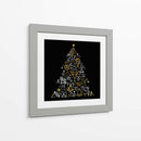 Feliz Navidad Iconos Festivos - Marika Barsrsind | Cuadro decorativo de Canvas Lab