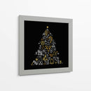 Feliz Navidad Iconos Festivos - Marika Barsrsind | Cuadro decorativo de Canvas Lab