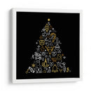 Feliz Navidad Iconos Festivos - Marika Barsrsind | Cuadro decorativo de Canvas Lab