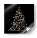 Feliz Navidad Iconos Festivos - Marika Barsrsind | Cuadro decorativo de Canvas Lab